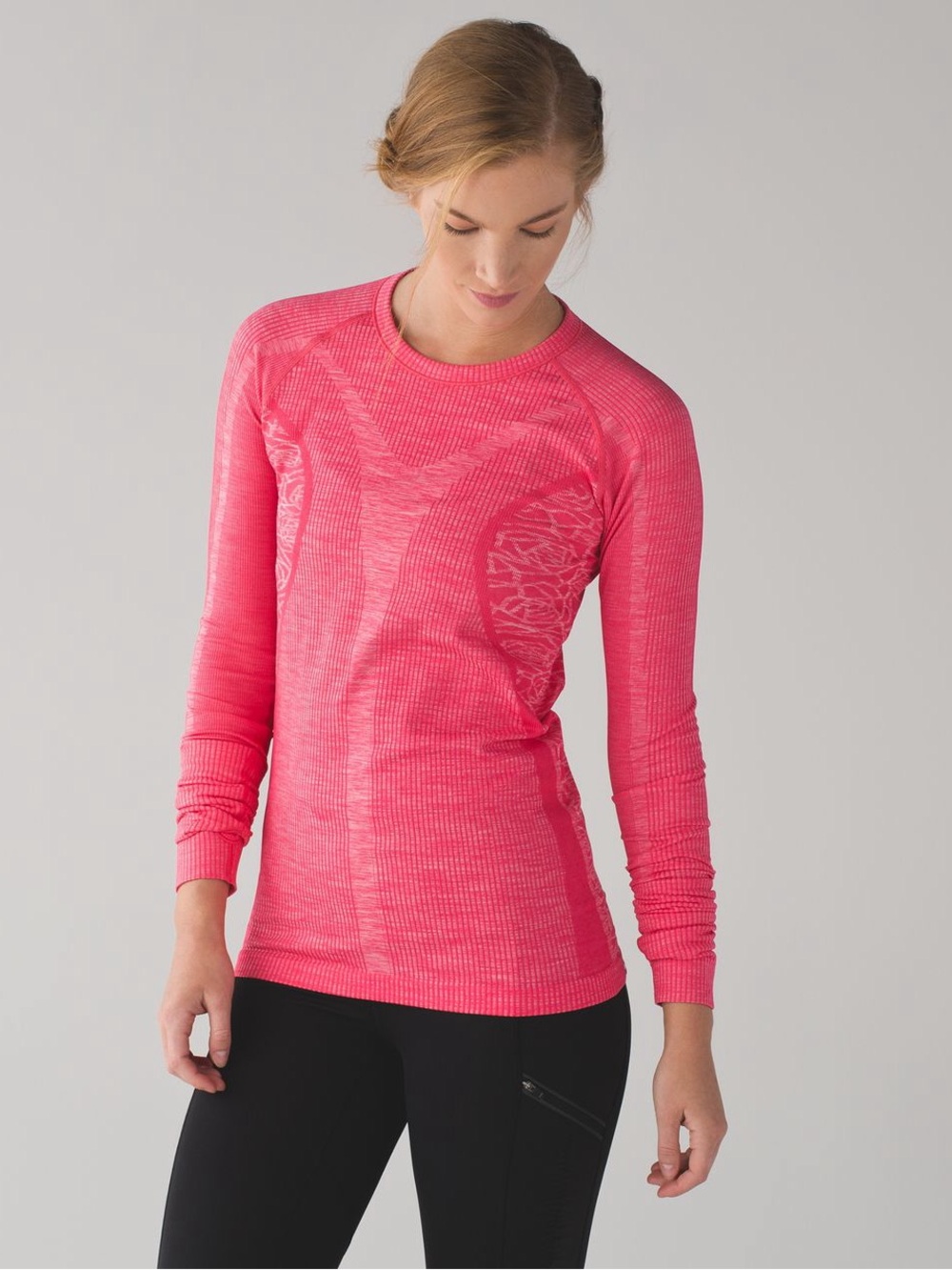 Lululemon Rest Less Pullover Heathered Boom Juice Sz 6 Long Sleeve PulloverTop